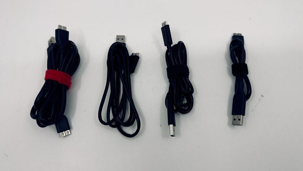Assorted USB Cables Lot USB-A USB-C Micro-USB Charging